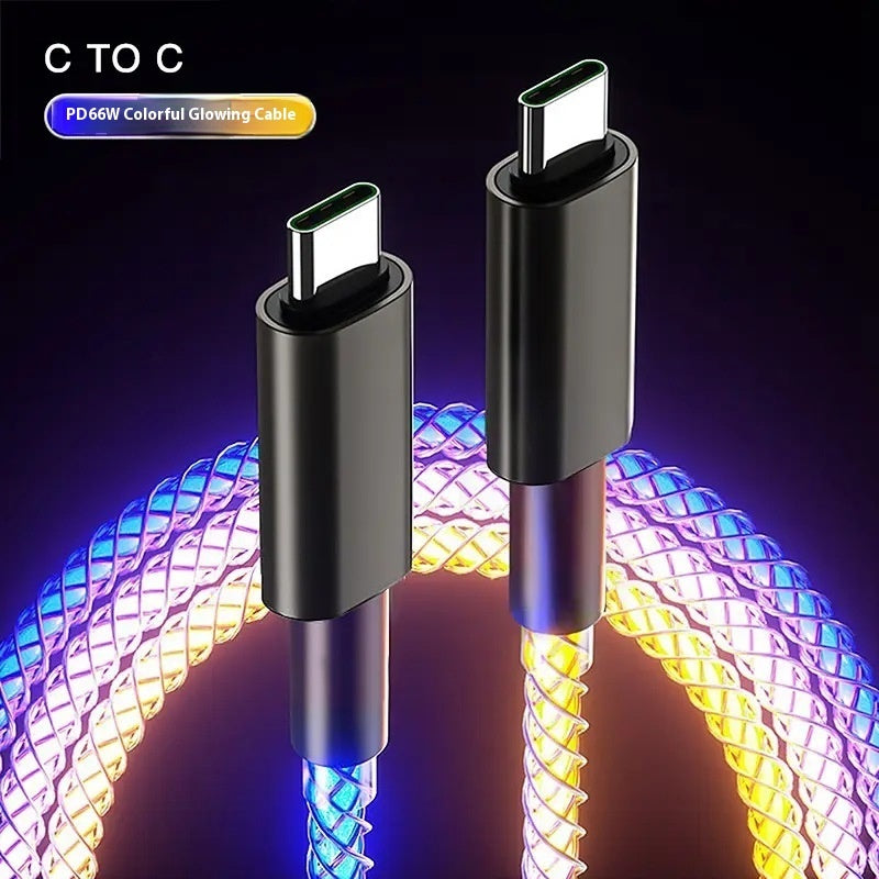 Colorful Illuminating Data Cable Light