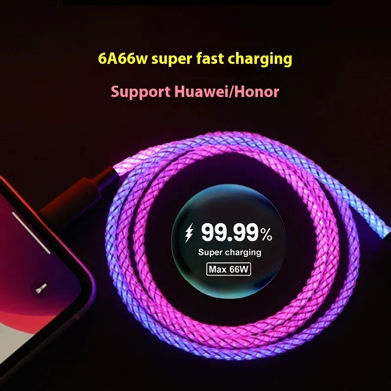 Colorful Illuminating Data Cable Light