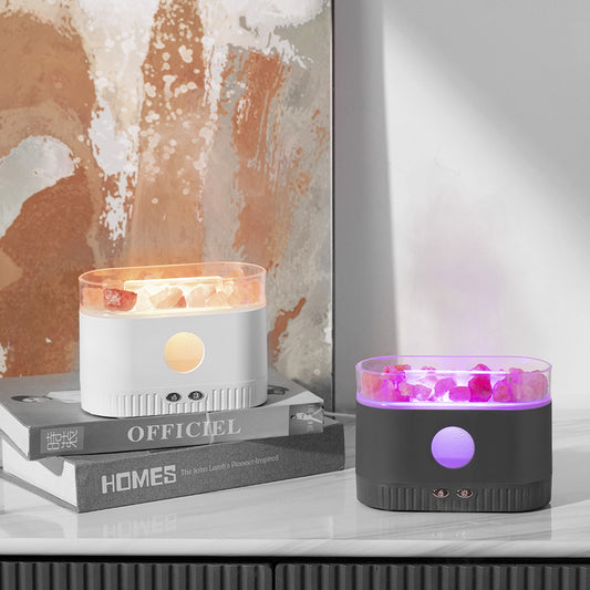 Colorful RGB Light Flame Aroma Diffuser
