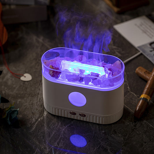 Colorful RGB Light Flame Aroma Diffuser